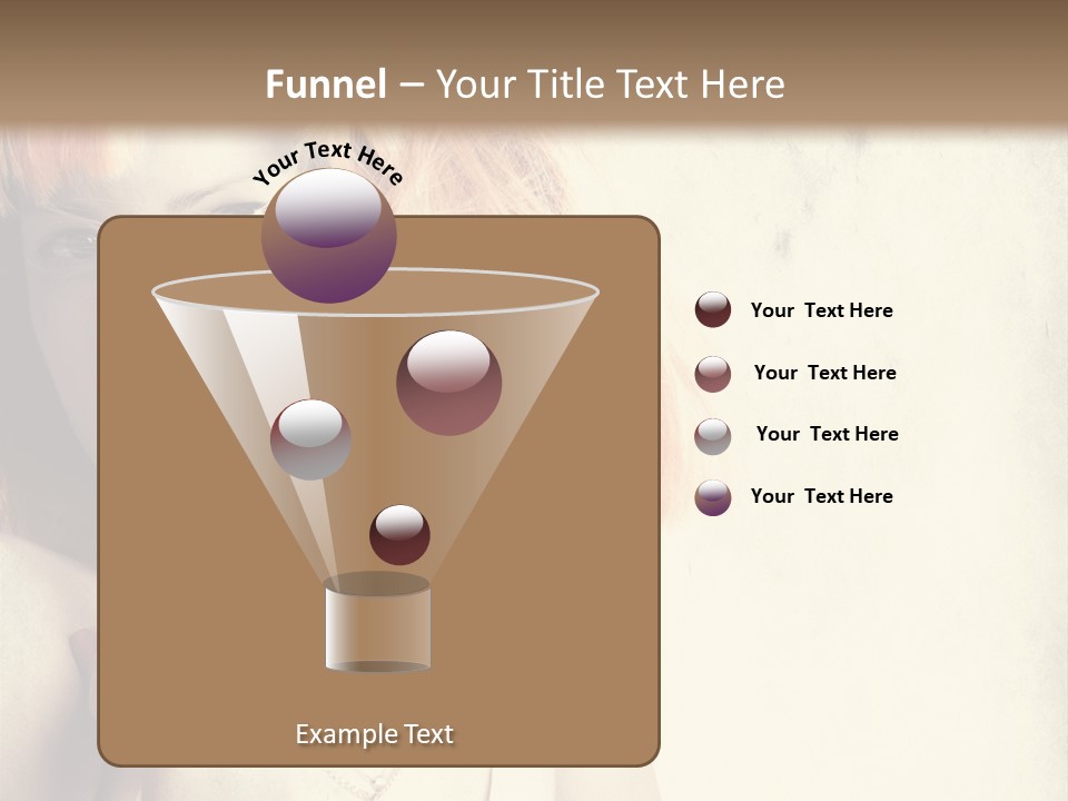 A Woman With Blonde Hair Is Posing For A Picture PowerPoint Template