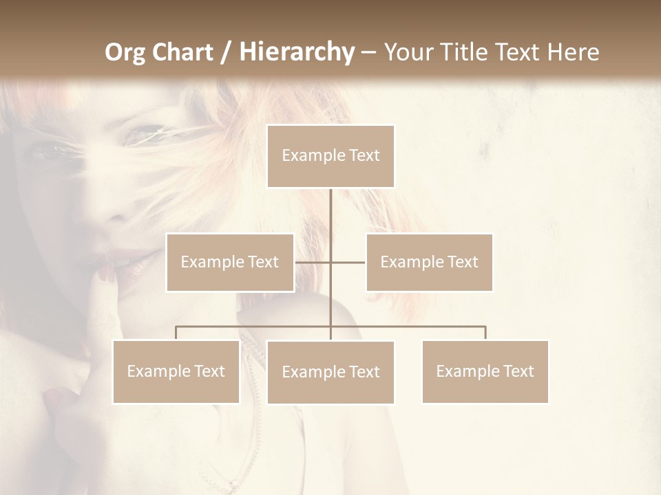 A Woman With Blonde Hair Is Posing For A Picture PowerPoint Template