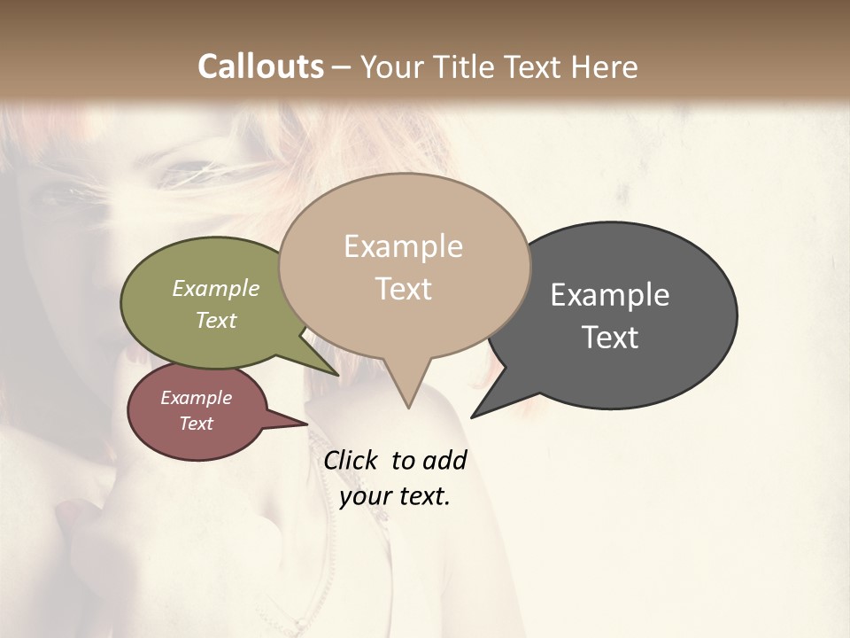 A Woman With Blonde Hair Is Posing For A Picture PowerPoint Template