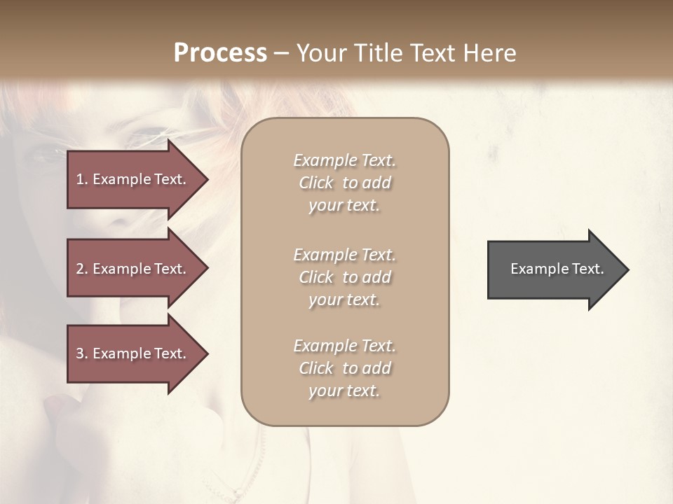 A Woman With Blonde Hair Is Posing For A Picture PowerPoint Template