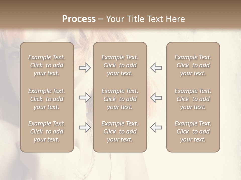A Woman With Blonde Hair Is Posing For A Picture PowerPoint Template