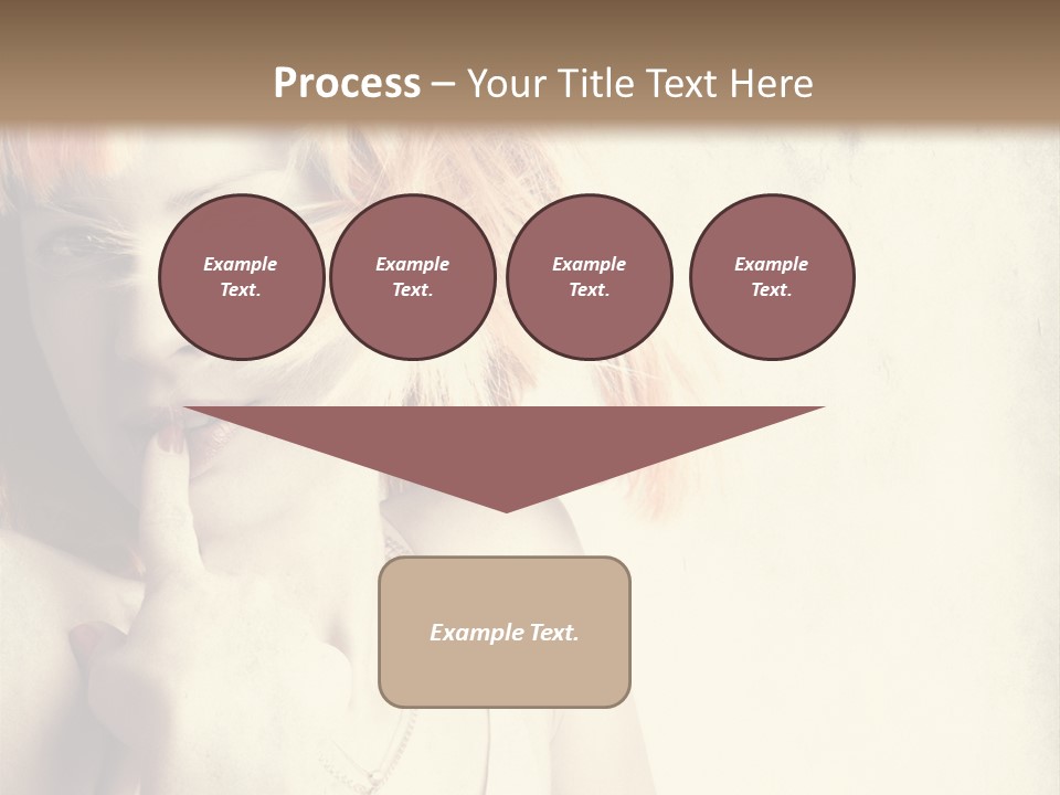 A Woman With Blonde Hair Is Posing For A Picture PowerPoint Template