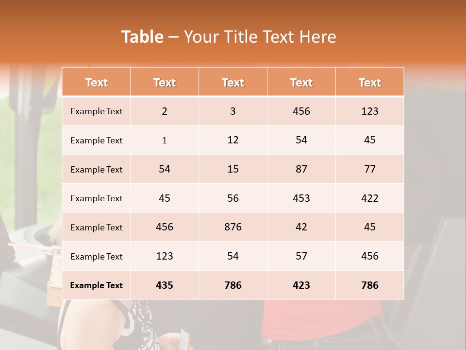 Caucasian Leg Background PowerPoint Template