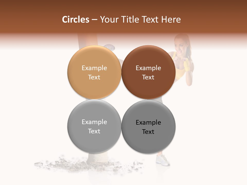 Caucasian Leg Background PowerPoint Template