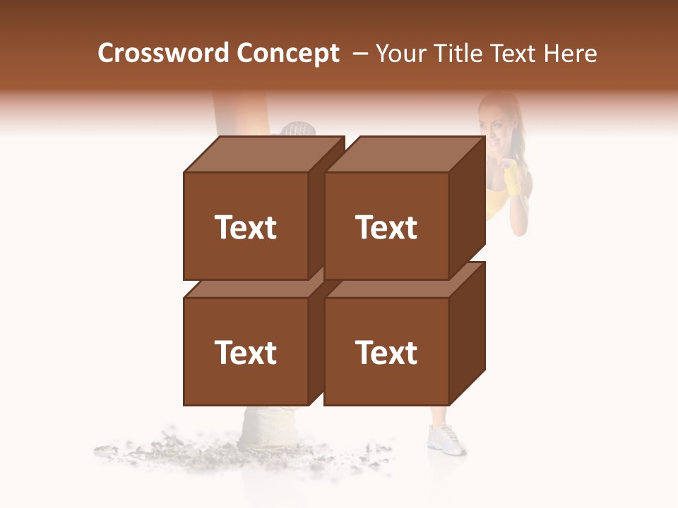 Caucasian Leg Background PowerPoint Template