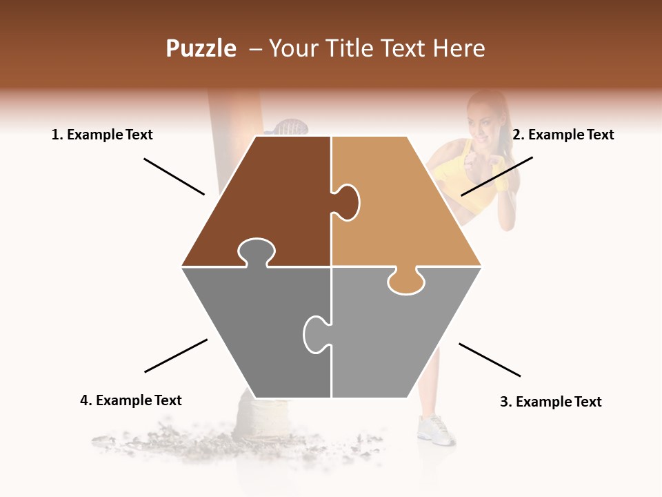 Caucasian Leg Background PowerPoint Template