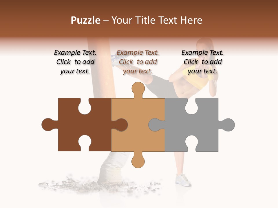 Caucasian Leg Background PowerPoint Template