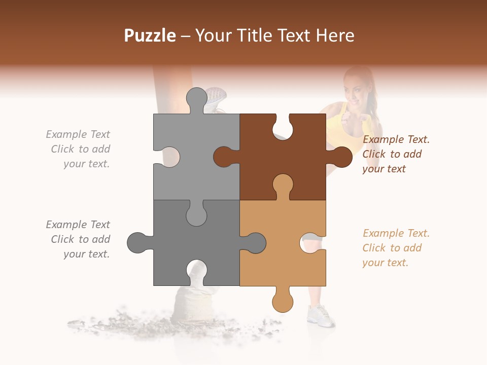 Caucasian Leg Background PowerPoint Template