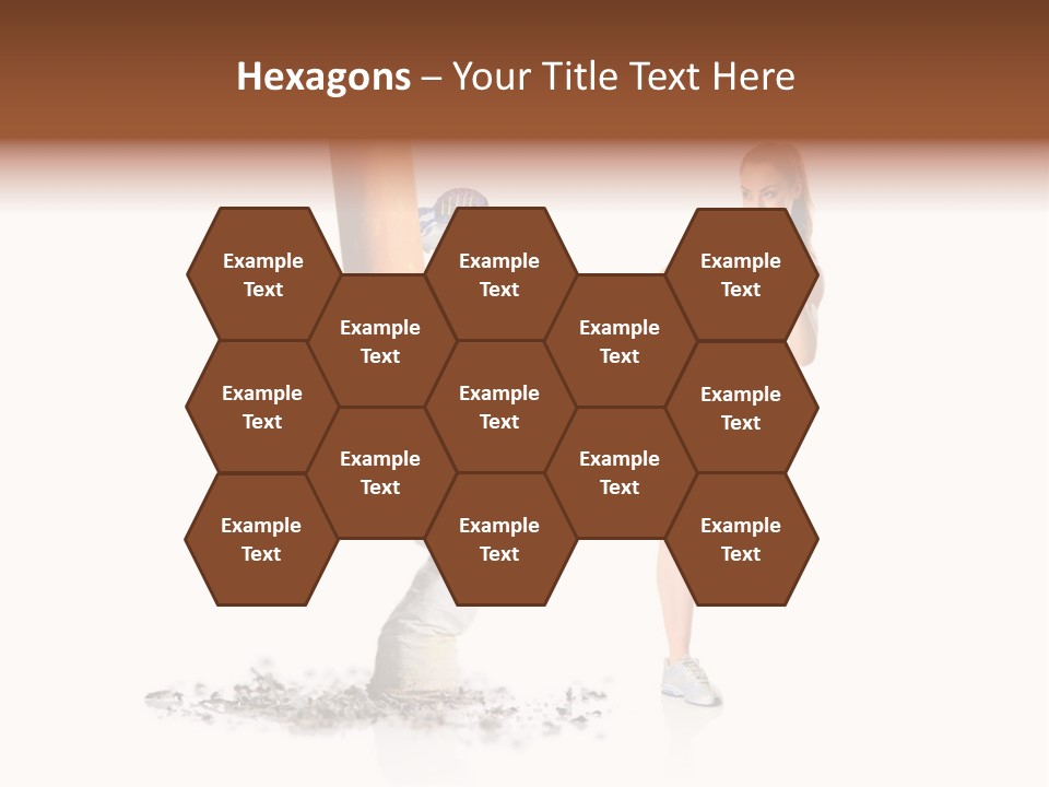 Caucasian Leg Background PowerPoint Template