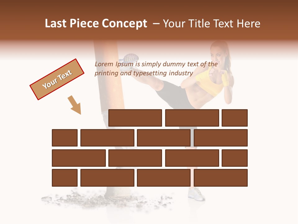 Caucasian Leg Background PowerPoint Template