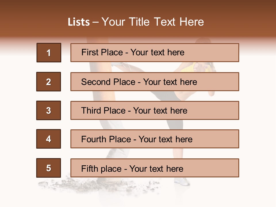 Caucasian Leg Background PowerPoint Template