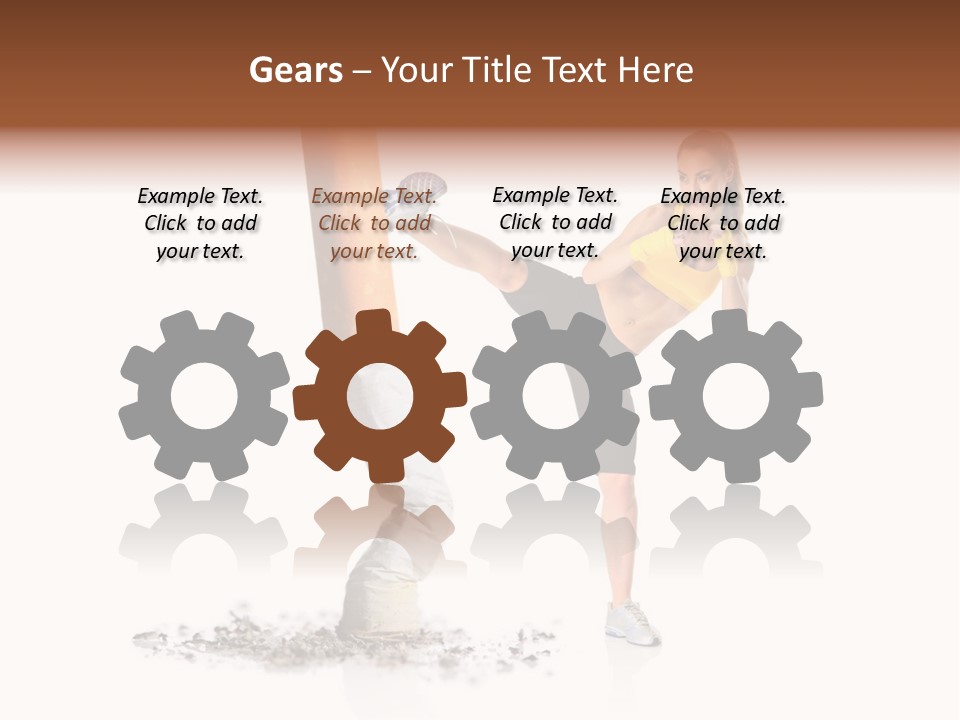 Caucasian Leg Background PowerPoint Template