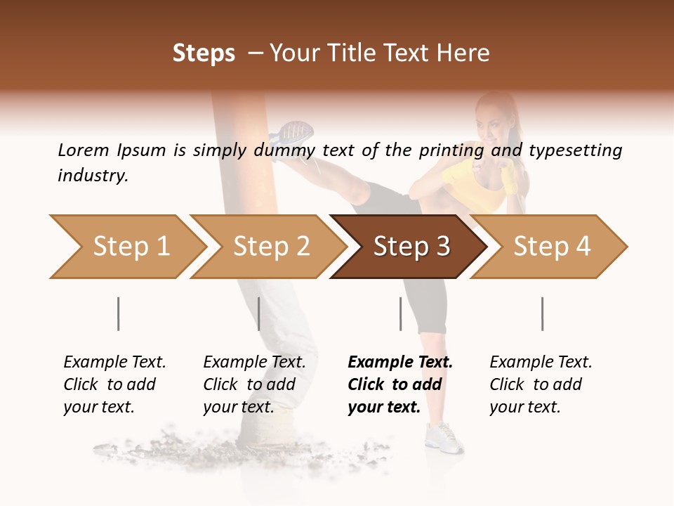 Caucasian Leg Background PowerPoint Template