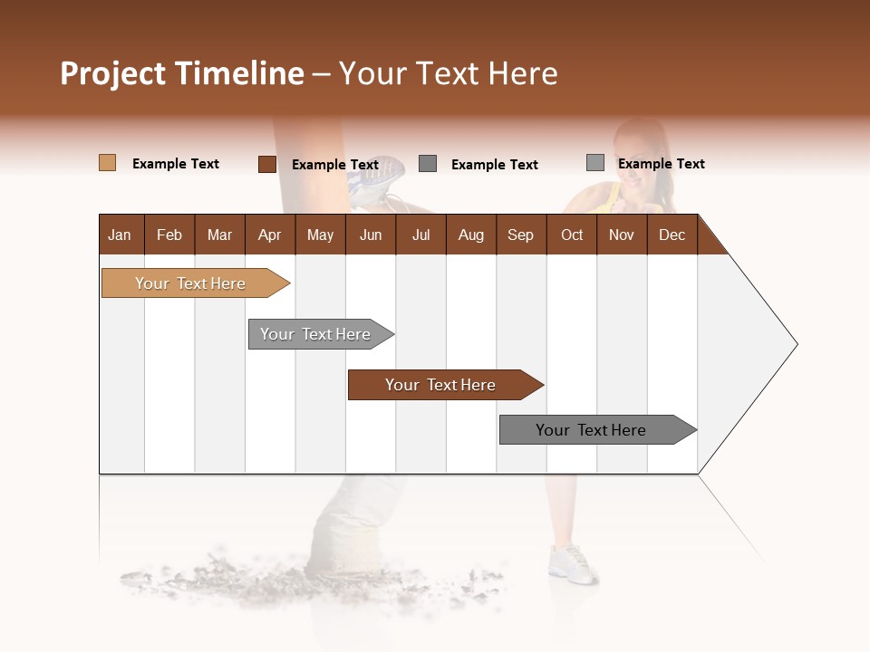Caucasian Leg Background PowerPoint Template