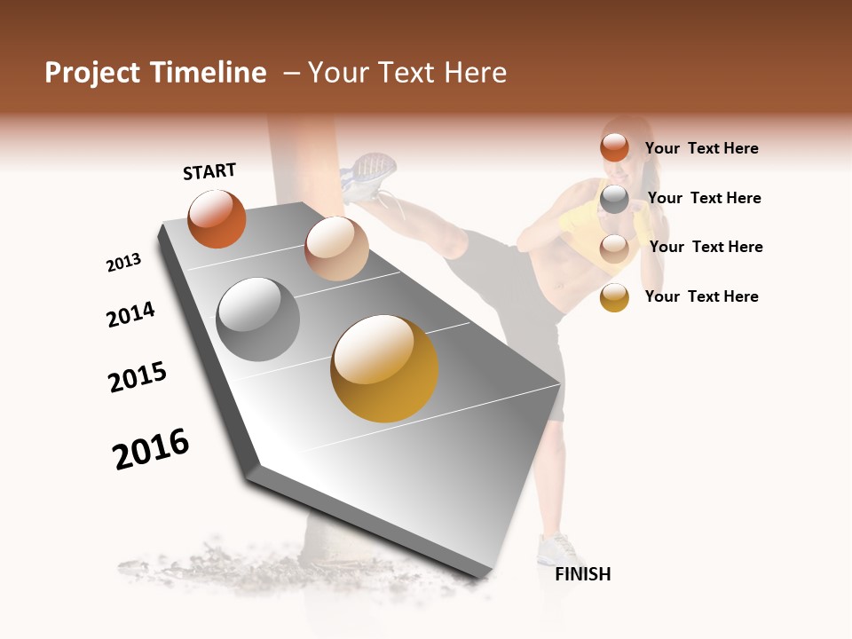 Caucasian Leg Background PowerPoint Template