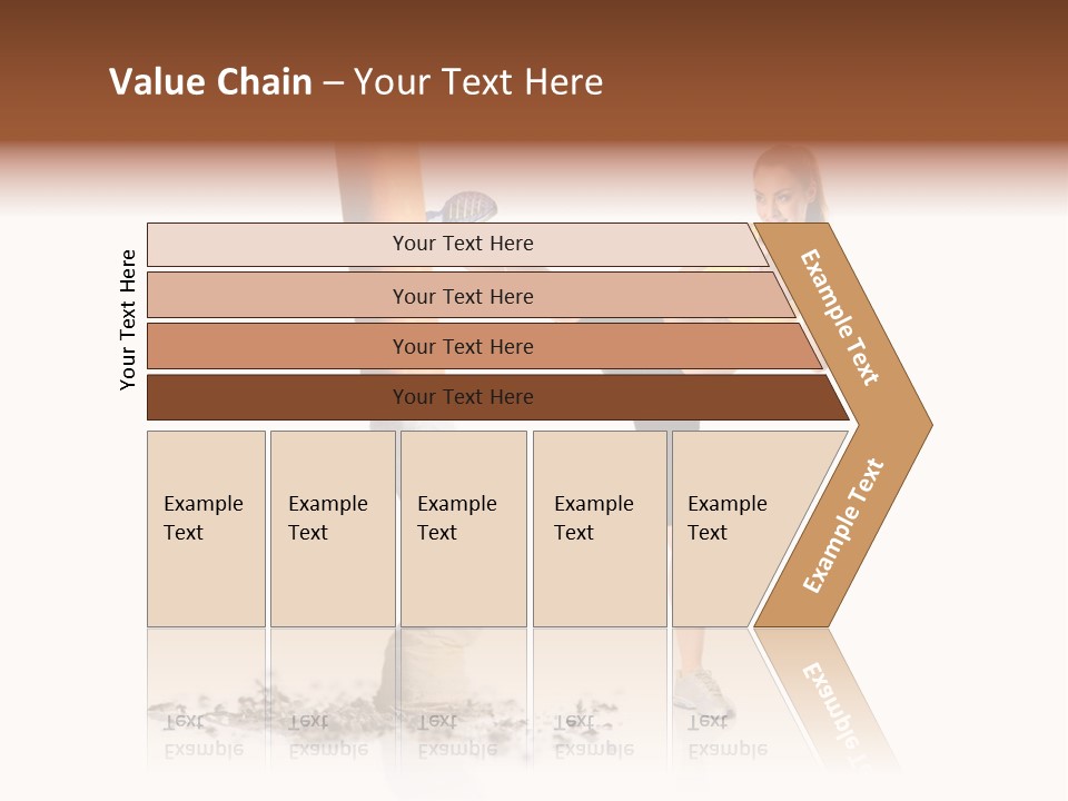 Caucasian Leg Background PowerPoint Template