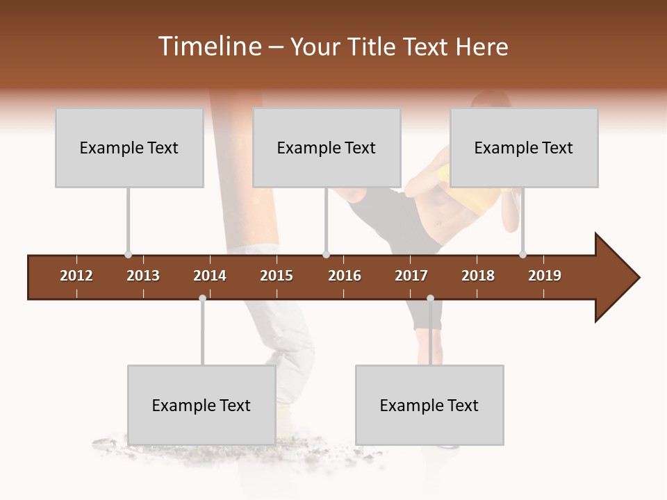Caucasian Leg Background PowerPoint Template