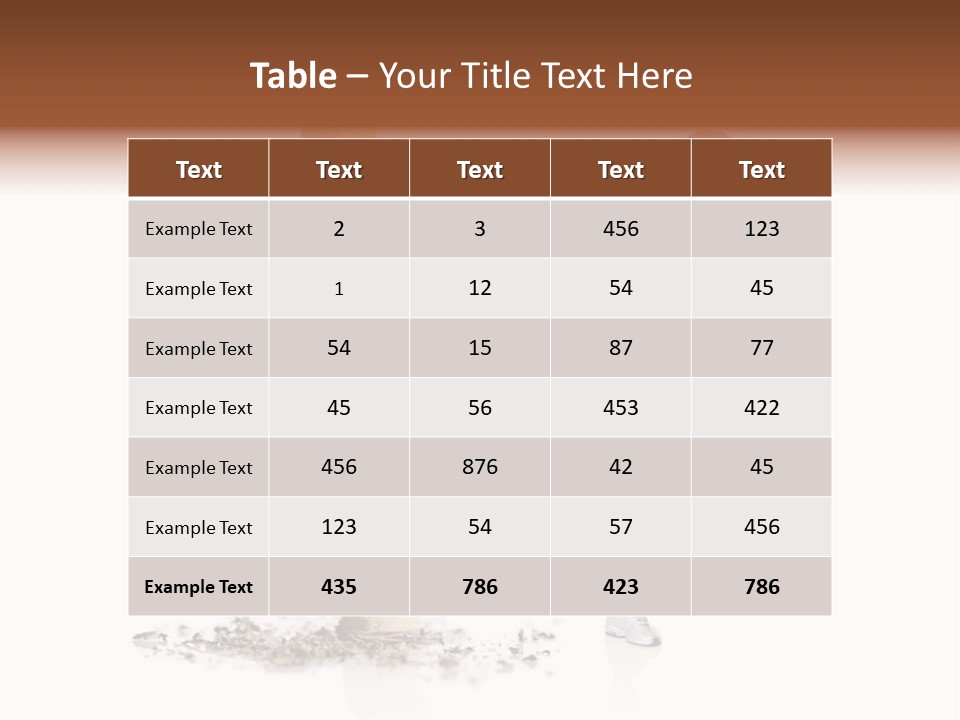 Caucasian Leg Background PowerPoint Template