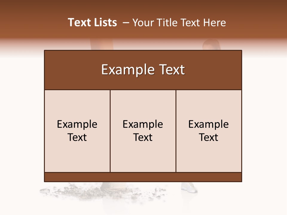 Caucasian Leg Background PowerPoint Template
