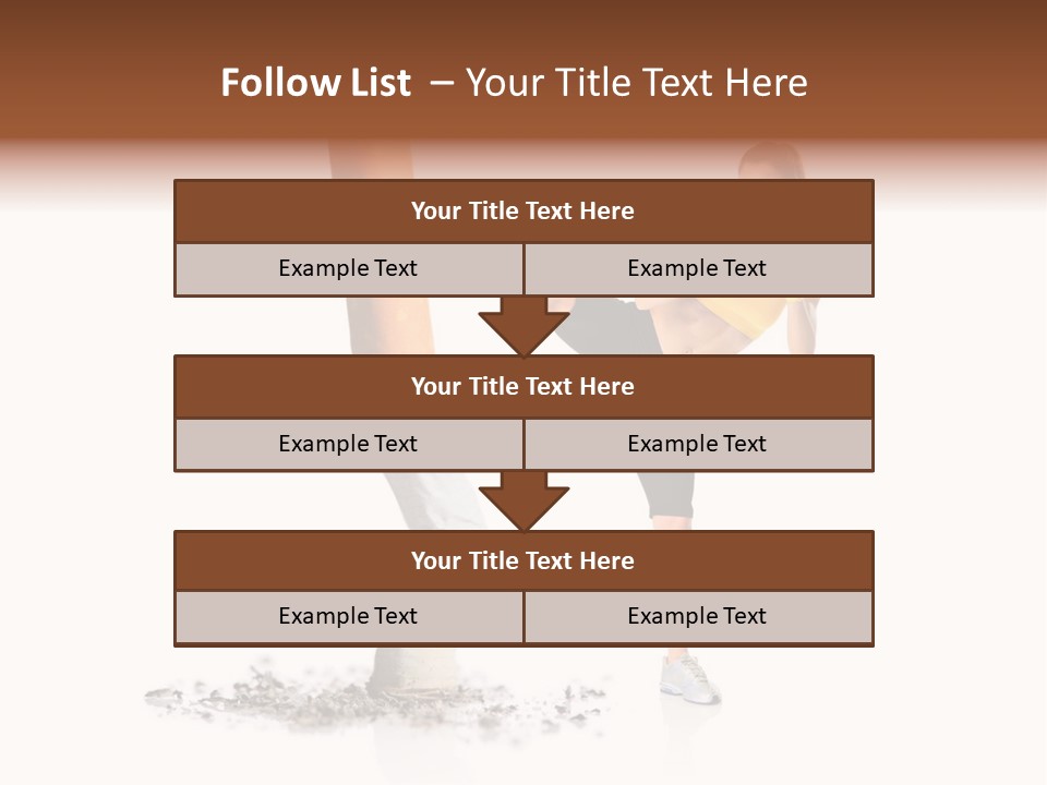 Caucasian Leg Background PowerPoint Template