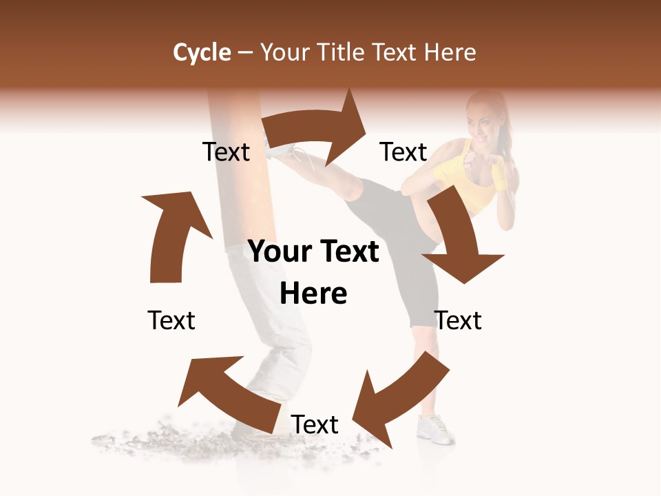 Caucasian Leg Background PowerPoint Template