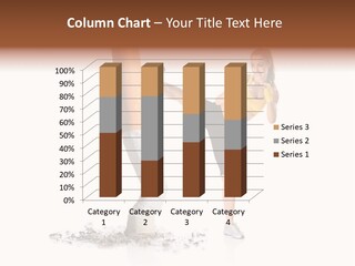 Caucasian Leg Background PowerPoint Template