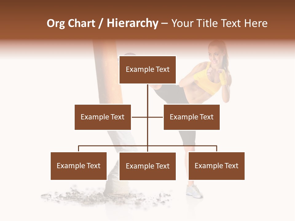 Caucasian Leg Background PowerPoint Template