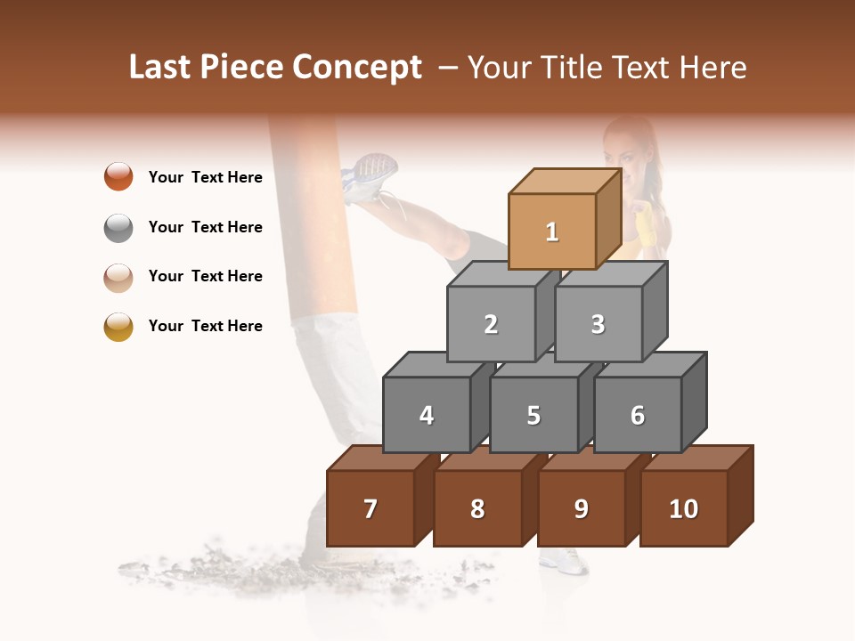 Caucasian Leg Background PowerPoint Template