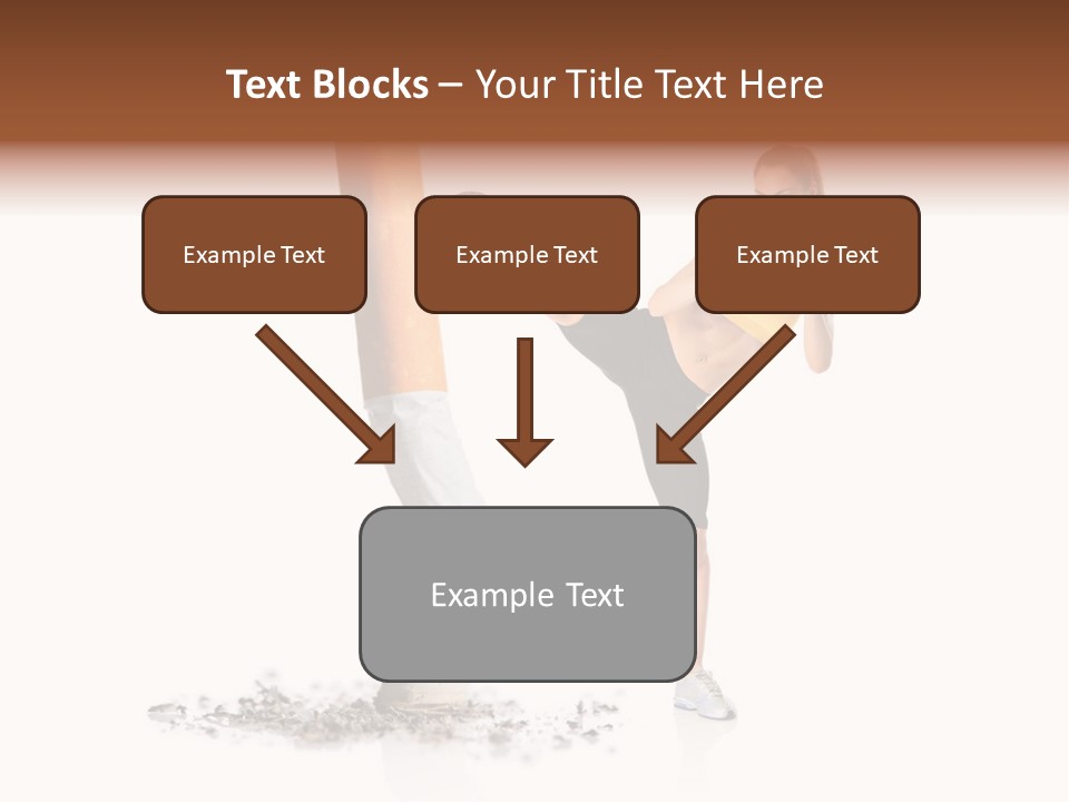 Caucasian Leg Background PowerPoint Template