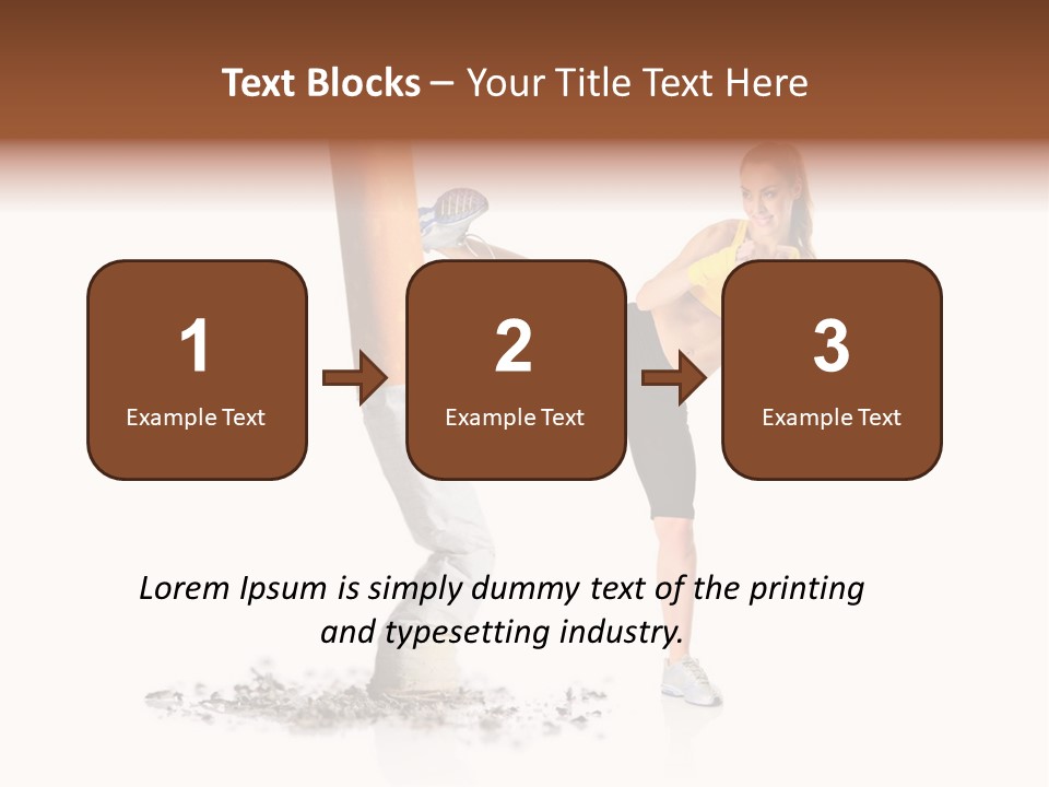 Caucasian Leg Background PowerPoint Template