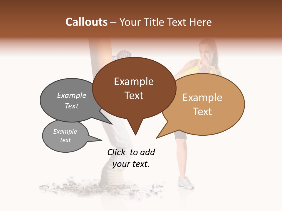 Caucasian Leg Background PowerPoint Template