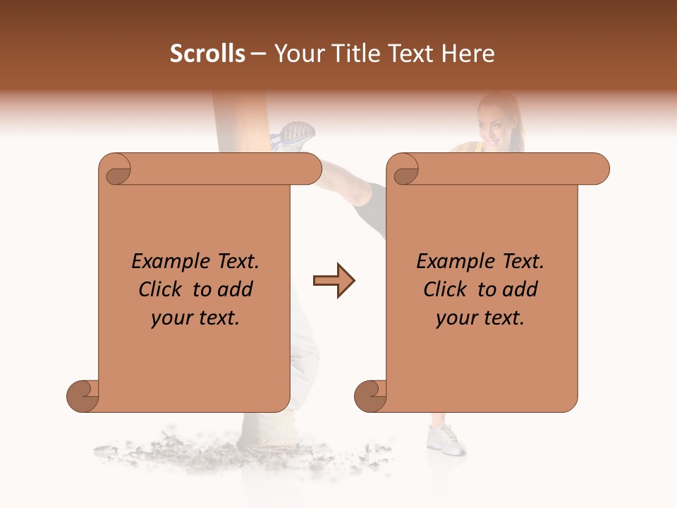 Caucasian Leg Background PowerPoint Template