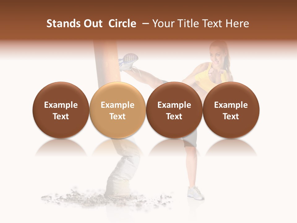 Caucasian Leg Background PowerPoint Template