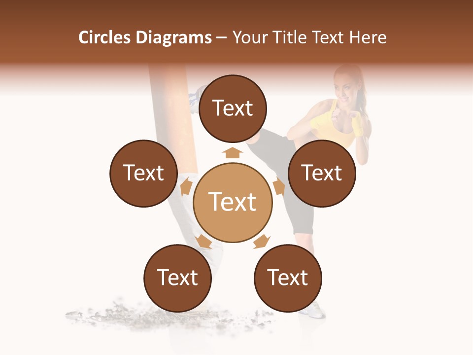 Caucasian Leg Background PowerPoint Template