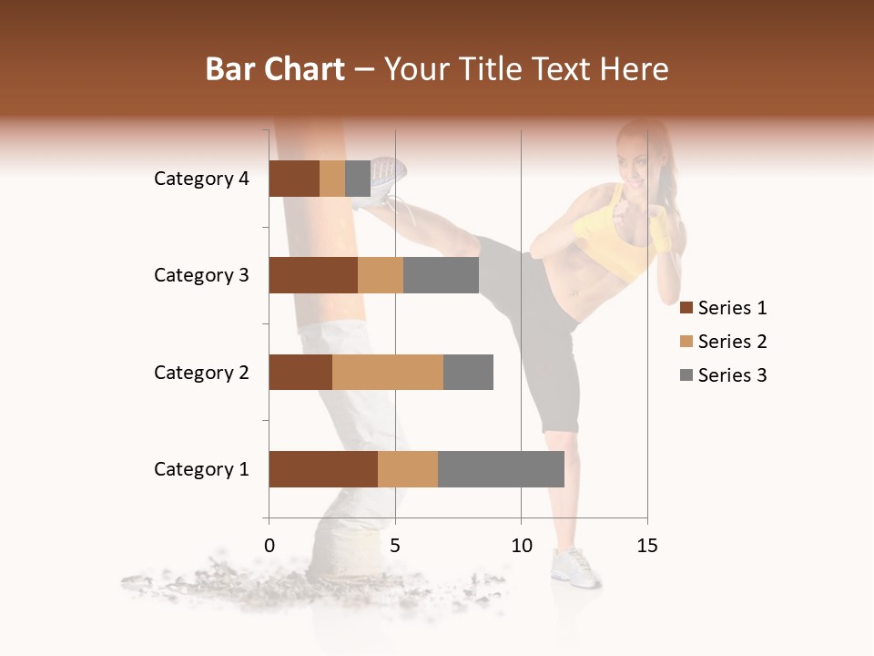 Caucasian Leg Background PowerPoint Template