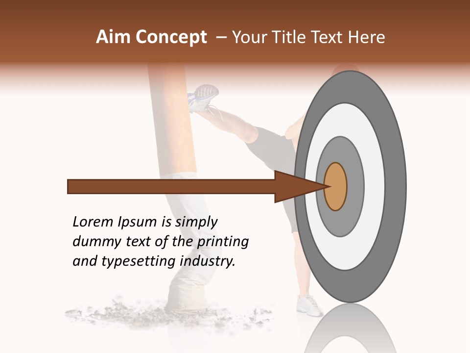 Caucasian Leg Background PowerPoint Template