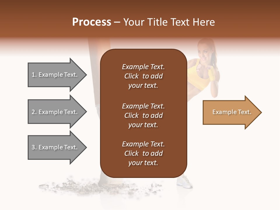 Caucasian Leg Background PowerPoint Template
