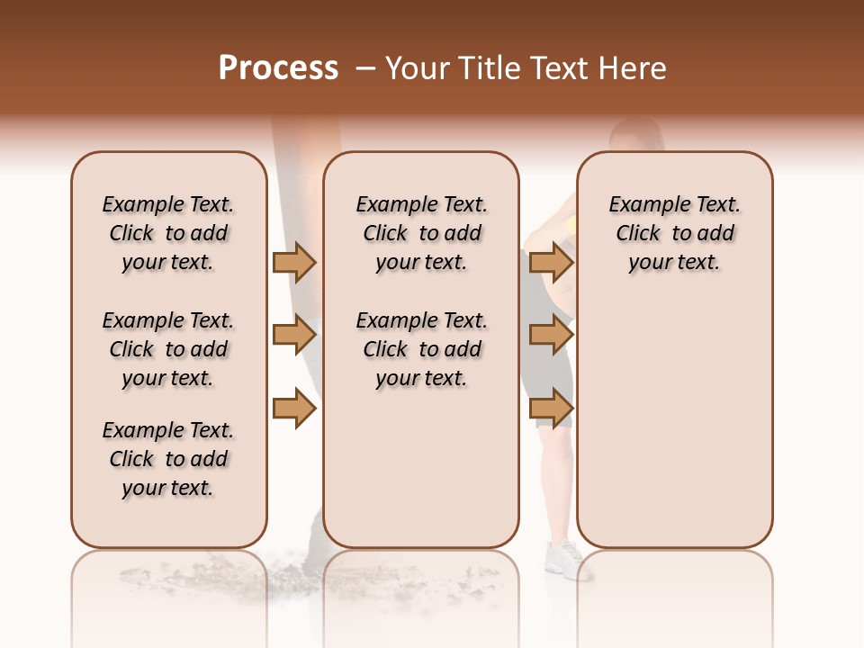 Caucasian Leg Background PowerPoint Template