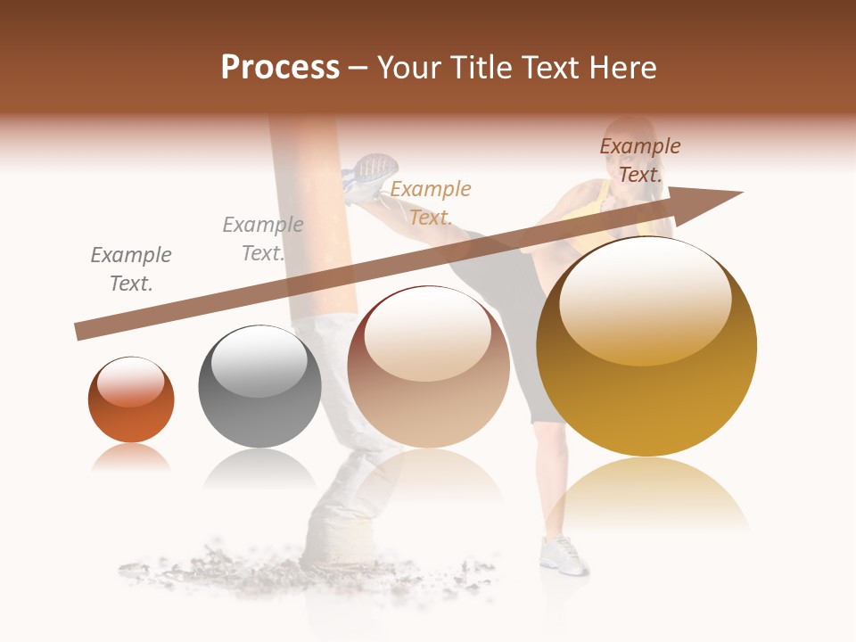 Caucasian Leg Background PowerPoint Template