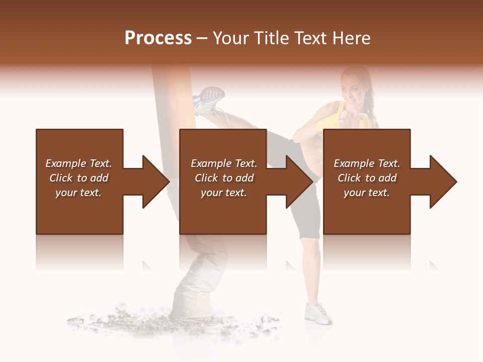 Caucasian Leg Background PowerPoint Template