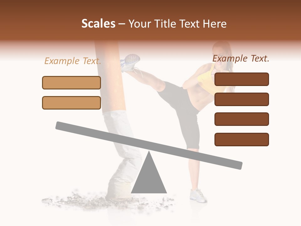 Caucasian Leg Background PowerPoint Template