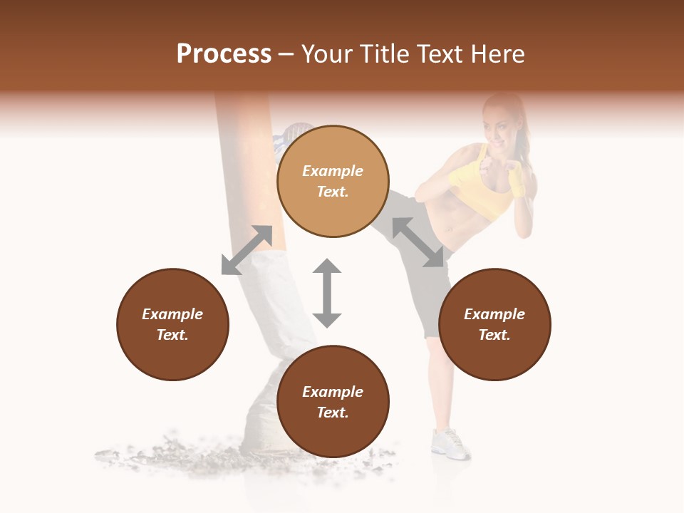 Caucasian Leg Background PowerPoint Template