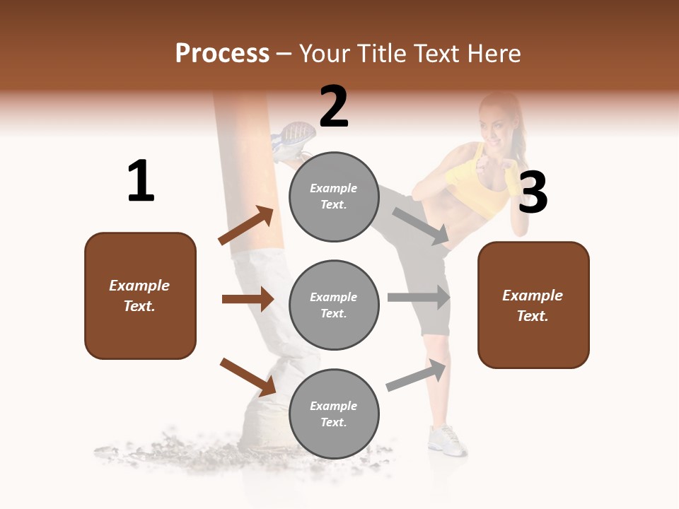 Caucasian Leg Background PowerPoint Template