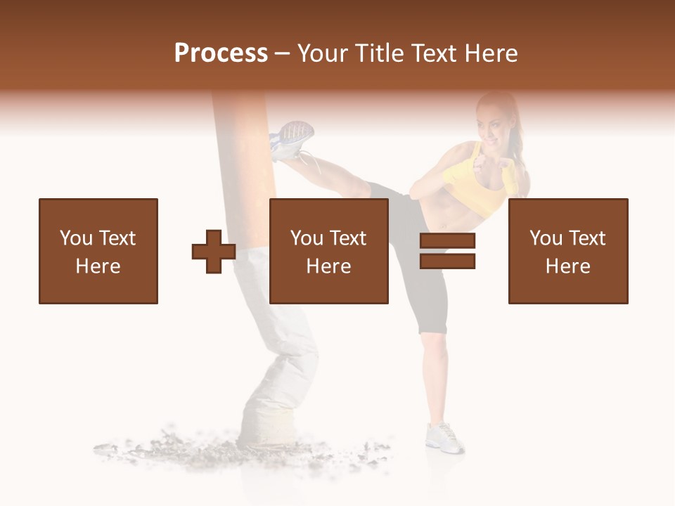 Caucasian Leg Background PowerPoint Template