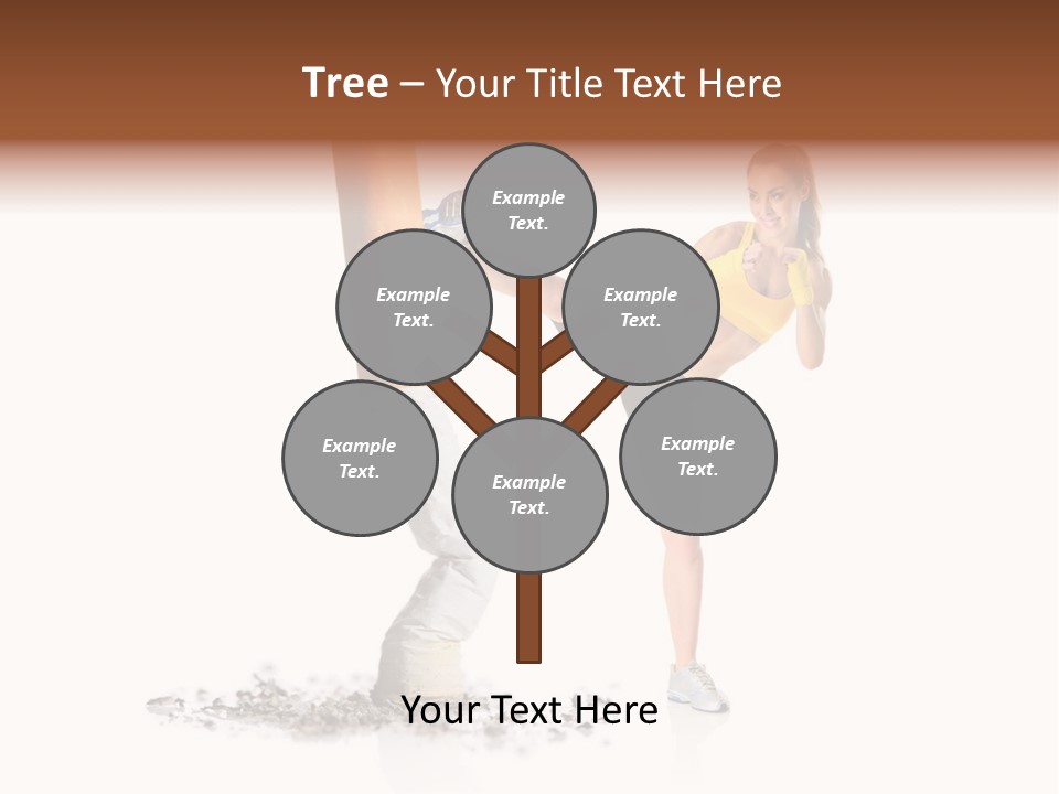 Caucasian Leg Background PowerPoint Template