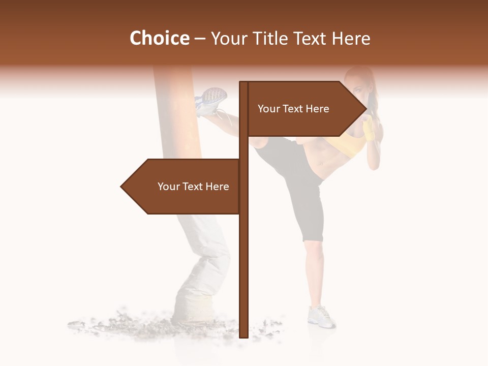 Caucasian Leg Background PowerPoint Template