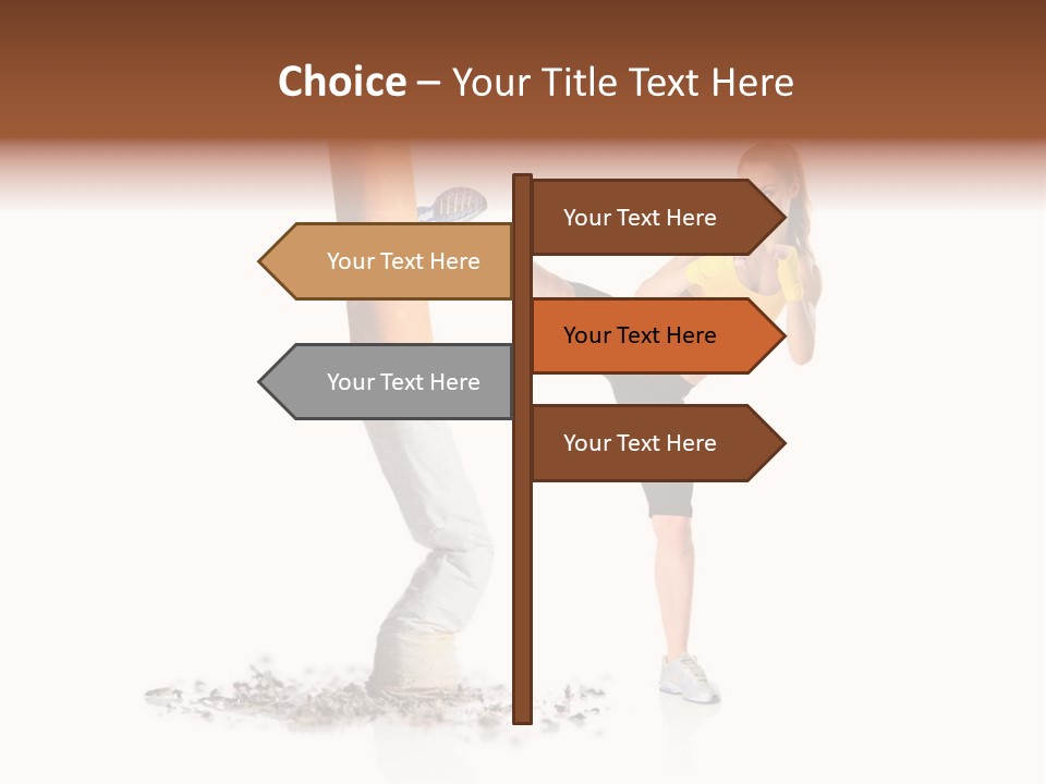 Caucasian Leg Background PowerPoint Template