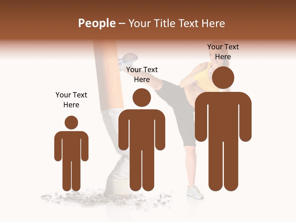 Caucasian Leg Background PowerPoint Template