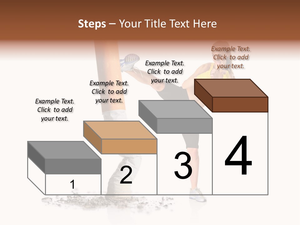Caucasian Leg Background PowerPoint Template