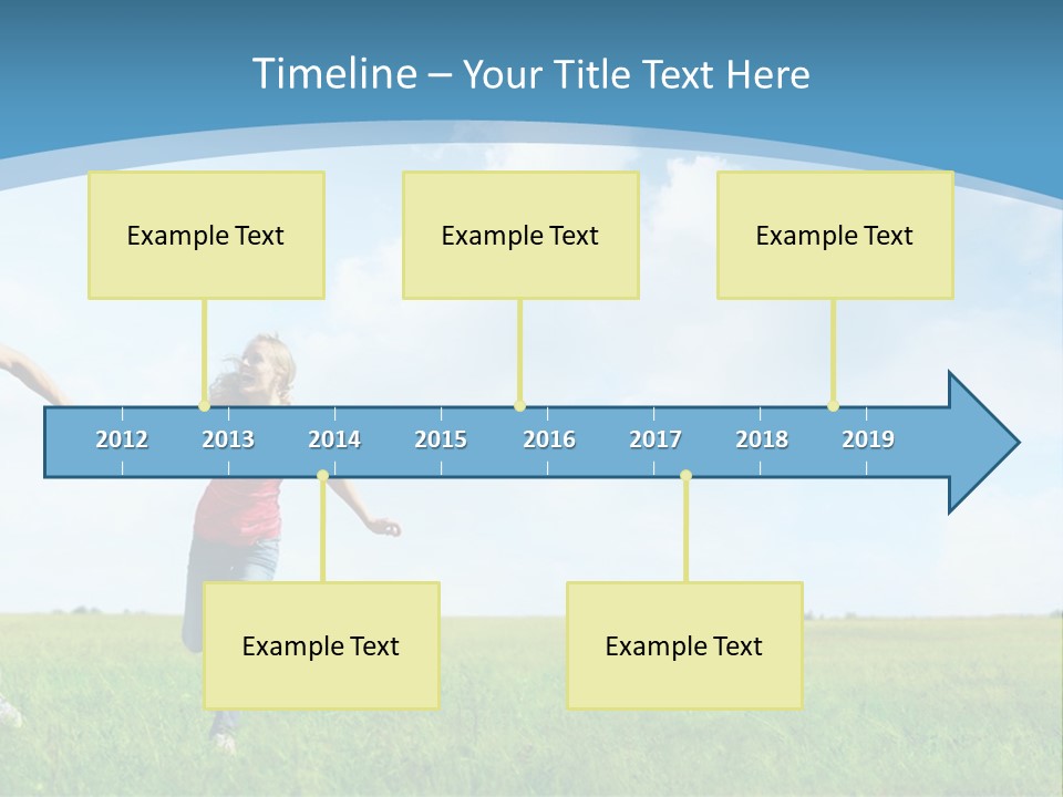 A Man And A Woman Holding Hands In A Field PowerPoint Template